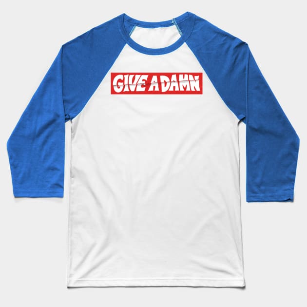 Give A Damn As Worn By Alex Turner Baseball T-Shirt by Angel arts